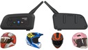 2 PIEZAS INTERKOM PARA MOTOCICLETA FM 1200M 4 PERSOAL BLUETOOTH 5.0 SLUCHAWKI AL CASCO 