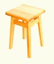 МАССИВНЫЙ деревянный табурет SOLID STOOL 45 COLOR