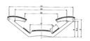 FORRO FLOKOWANA KORYTKA VENTANAS EXTENSIBLE SF13 