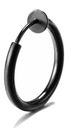 Ложный пирсинг, искусственное черное кольцо в носу, 12 мм.