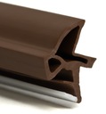 УПЛОТНИТЕЛЬ ДВЕРИ внутри, БЕЗ ФАЛЬЦА КОРИЧНЕВЫЙ, 5 м