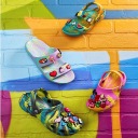 ДЕВЧАЧИЕ САНДАЛИИ CROCS ДЛЯ ВОДЫ С ФЛАМИНГО
