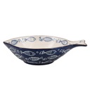 КЕРАМИЧЕСКАЯ РЫБКА 23см ДЛЯ ЗАКУСОК, СИНЯЯ