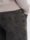 Pánske džínsové mramorové nohavice SLIM FIT čierne V3 OM-PADP-0146 XXL Veľkosť XXL