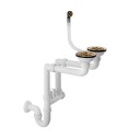 ДВОЙНОЙ НАСТЕННЫЙ СИФОН СИФОН, ЗОЛОТОЙ ФИЛЬТ