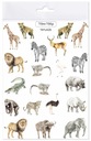Umývateľné tetovanie Zvieratá Afriky, realistické maľované ilustrácie