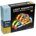 Магнитные кубики Светящиеся конструкторы-палочки Обучающий пазл XL