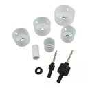 НАБОР КОРОНКИ 22-64 мм БИМЕТАЛЛИЧЕСКАЯ КОРОНКА 8 ЭЛЕМЕНТОВ