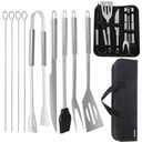 АКСЕССУАРЫ ДЛЯ ГРИЛЯ СТОЛОВЫЕ ПРИБОРЫ Посуда НОЖ ВИЛКА ЛОПАТЬ 9 В 1 + ЧЕХОЛ