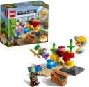 LEGO MINECRAFT 21164 КОРАЛЛОВЫЙ РИФ ФИГУРКА АЛЕКС ПОД ВОДНЫМ ЗОМБИ УТОНИТЬ
