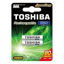 2 аккумулятора TOSHIBA AAA R3, 950 мАч