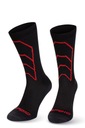 Мотоциклетные компрессионные носки SPAIO Rapid, черные и красные, 38-40