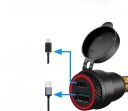 ХВІРТКА ЗАРЯДНИЙ ПРИСТРІЙ МОТОЦИКЛЕТНА USB 3.0 I ТИП C LED (СВІТЛОДІОД)  фото 6