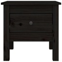 vidaXL Bočný stolík, čierny, 40x40x39 cm, masívne borovicové drevo Kód výrobcu inny