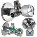 ZAWÓR 1/2 x 3/8 DO BATERII ZMYWARKI PRALKI ZAWOREK KĄTOWY PODWÓJNY Umywalki