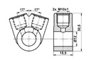 ATE ZAPATAS DE FRENADO CONECTOR TUBOS DE METAL ATE 03.3522-0200.1 ATE 