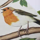 Taška s vtákmi – bavlnená sieťovina s potlačou Hlavný materiál iný