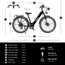 Veslársky bicykel Elektryczny Damski/Mężczyzna 28'' Motor Bafang 250W 20Ah e-Bike EAN (GTIN) 4048004835118