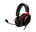 Игровые наушники HyperX Cloud III Red USB-адаптер Черный и красный