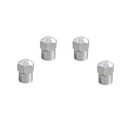 4 ХРОМИРОВАННЫХ КОЛПАЧКА ДЛЯ КЛАПАНОВ И ВЕНТИЛЯЦИОННЫХ ВЕНТИЛЯЦОВ