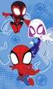 Полотенце Spidey Marvel маленькое для рук и лица 30 x 50 для хлопкового детского сада