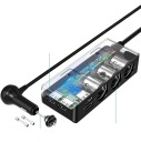 РОЗПОДІЛЮВАЧ ГНІЗДА ПРИКУРЮВАЧА 12-24V 4XUSB QC 120W  (18100548683) фото min 5