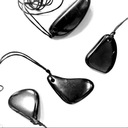 КУЛОН ШУНГИТОВАЯ ПЕЛЛЕТА 3,5 см радиатор