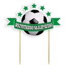 Украшение торта ФУТБОЛЬНЫЙ топпер С ДНЕМ РОЖДЕНИЯ