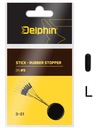 Длинные силиконовые стопоры для крючка Delphin L.