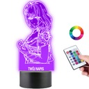 Genshin Impact 16-цветный светодиодный ночник из плексидо