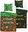 МОЛОДЕЖНОЕ ПОСТЕЛЬНОЕ ПОСТЕЛЬНОЕ 140x200 СВЕТЯЩИЕСЯ В ТЕМНОТЕ ПИКСЕЛЬ GAMER GAMING