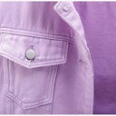 Dámska džínsová bunda jar jeseň krátky kabát ružové džínsové bundy Dominujúci materiál polyester