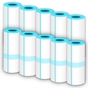 10 РУЛОНОВ САМОКЛЕЮЩЕЙСЯ ТЕРМОБУМАГИ ДЛЯ ПРИНТЕРА DRUKUS DRUKUSIA