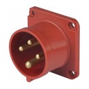 WTYCZKA SIŁOWA TABLICOWA CZERWONA 16A 400V 4P IP44