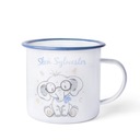 KUBEK KUBECZEK EMALIOWANY SŁOŃ 730 ml