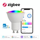 Умная светодиодная лампа ZigBee GU10 RGB 5 Вт с регулируемой яркостью Контрольные лампы EWelink APP