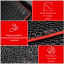 Коврики резиновые EVA MAX - BLACK CARPET с красным - WATER DROP