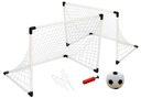 ФУТБОЛЬНЫЕ ВОРОТА + ФУТБОЛЬНЫЕ + СЕТКА, белый, 80 см