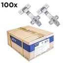 ПЕТЛИ МЕБЕЛЬНЫЕ ПРЯМЫЕ GTV PRESTIGE БЕСШУМНОЕ ЗАКРЫТИЕ В НАХЛЕТКЕ 100 шт.