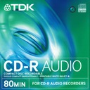 TDK CD-R Музыкальный CD-R Аудио для печати 1шт. КРАСНЫЙ