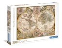 PUZZLE 3000 el STARA MAPA CLEMENTONI 33531