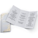 Меню свадебного стола А4 позолоченное меню