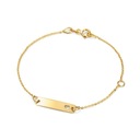 ДЕТСКИЙ ЗОЛОТОЙ БРАСЛЕТ С ГРАВИРОВКОЙ