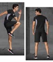 pánske športové spodné prádlo tréningové oblečenie,XXL Dominujúca farba čierna
