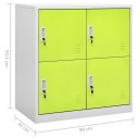 Запирающиеся шкафы 5 штук светло-серо-зеленый 90x45x92 5 см