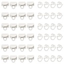 ВИДГА Карнизы и крючки для штор - белый