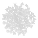 100 kusov / Veľký Priehľadný biely silikón Malý Značka Flameey