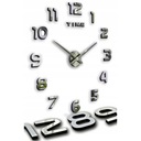 БОЛЬШИЕ НАСТЕННЫЕ ЧАСЫ САМОДЕЛЬНЫЕ, НАКЛЕЙЧЕННЫЕ СОВРЕМЕННОЕ ЗЕРКАЛО