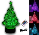 OZDOBA ŚWIĄTECZNA CHOINKA 3D LED KOLORY RGB PILOT
