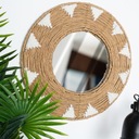 НАСТЕННОЕ зеркало подвесное круглое плетеное из хлопка декоративное BOHO 50